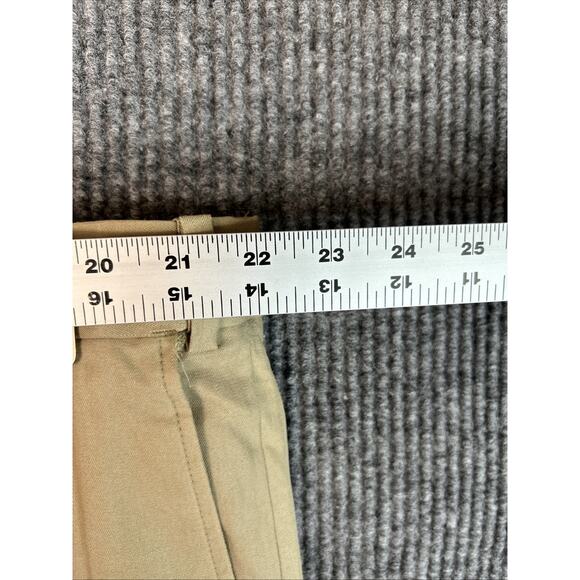 Cordovan & Grey Mens Pleated Dress Pants Sz 44 Khaki Silk Blend Preppy Business - Picture 10 of 14